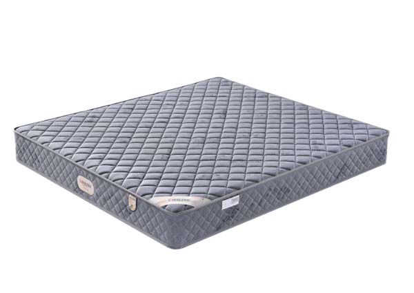 Grey Square-Quilted Medium Profile Innerspring Bed Mattress