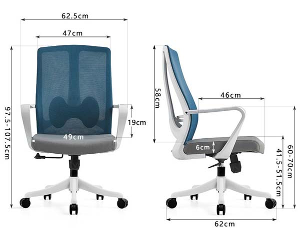 Mid-Back Ergonomic Mesh Office Task Chair