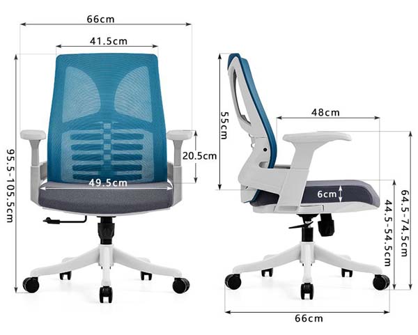 Ergonomic Mid-Back Mesh Swivel Office Chair