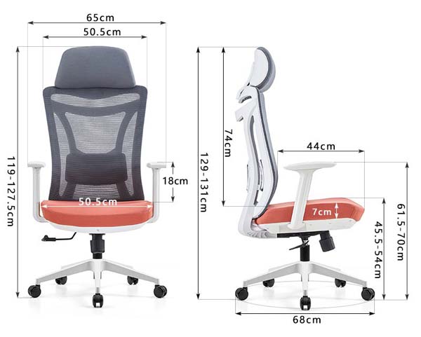 High-Back Ergonomic Office Chair with Adjustable Headrest
