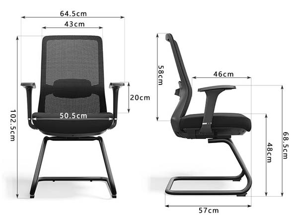 Mesh Back Cantilever Conference Office Chair