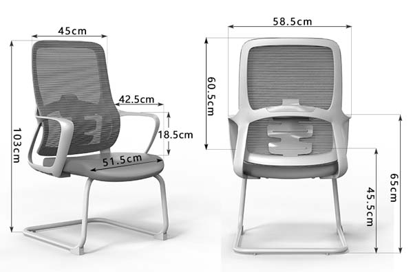 Mesh Back Cantilever Conference Office Chair