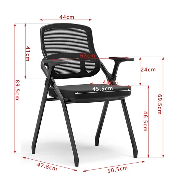 Mesh Back Padded Seat Folding Office Conference Chair