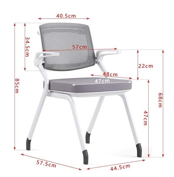 Mid-Back Mesh Back Padded Seat Cantilever Conference Visitor Chair