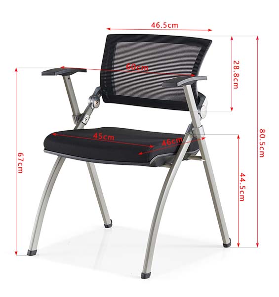 Foldable Mesh Back Metal Frame Training Office Chair