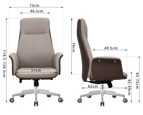 Two-Tone High-Back Executive Swivel Office Chair