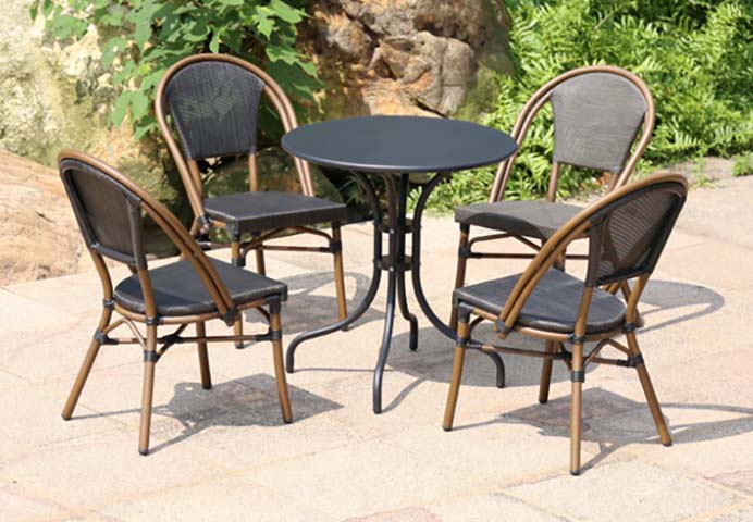 5-Piece Parisian Style Outdoor Bistro Dining Set