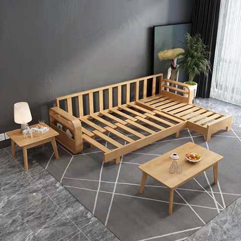 Solid Wood Folding Sofa Bed Frame
