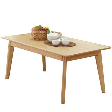 Rectangular Light Wood Dining Table