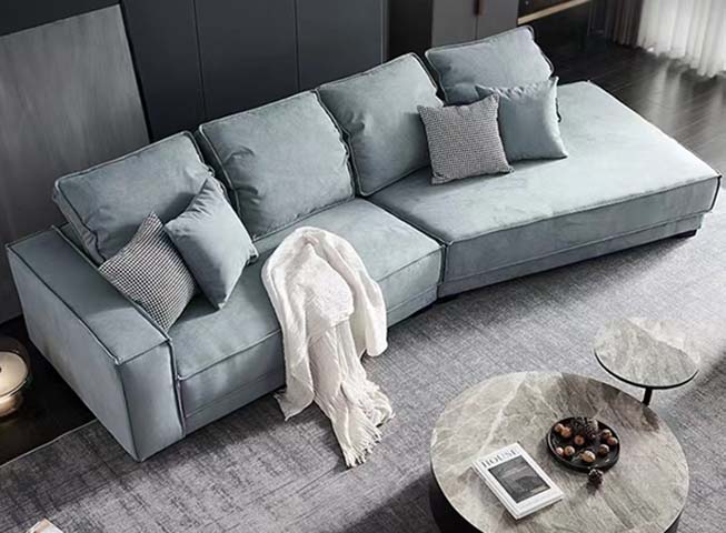 L-Shaped Upholstered Sectional Sofa