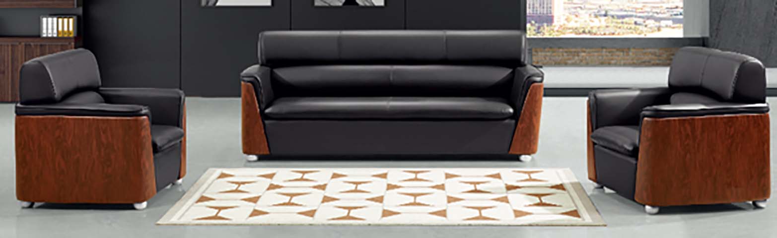 3-Piece Commercial Office Reception Sofa Set (3-Seater + 2 Armchairs)