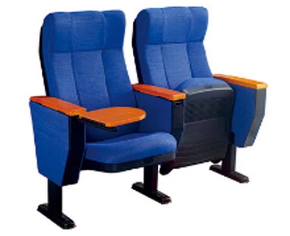 Ganged Fixed Auditorium Seating with Left-Arm Flip-Up Writing Tablet