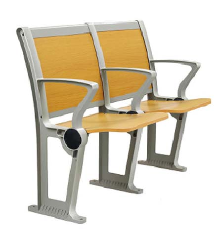 2-Seat Floor-Mounted Public Waiting Tandem Beam Seating