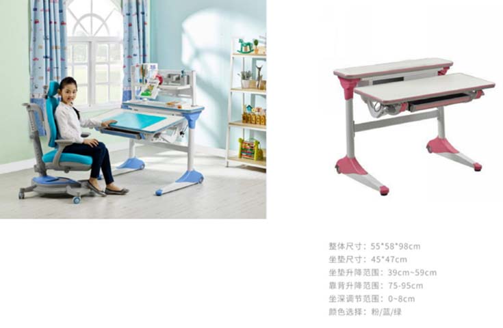 Height-Adjustable Children's Study Desk with Tilt Desktop and Integrated Storage Hutch