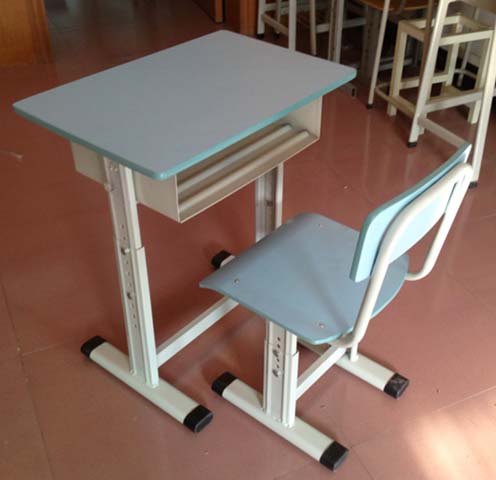 Height-Adjustable Student Desk and Chair Set for Classroom