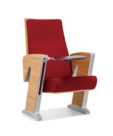 Fixed Auditorium Chair with Folding Writing Tablet