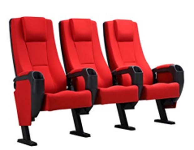 3-Seat Fixed Commercial Cinema Seating Row
