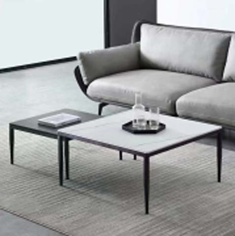 Modern Square Nested Coffee Table Set of 2