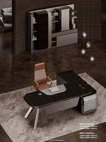 L-Shaped Luxury Executive Office Desk