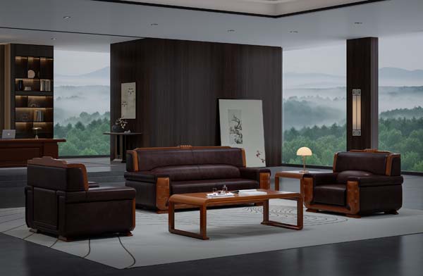 Executive Office Reception Sofa Set with Matching Coffee Table