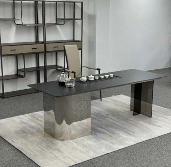 Modern Light Luxury Sintered Stone Kung Fu Tea Ceremony Desk