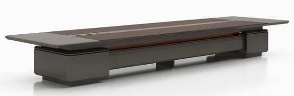 Modern Low Rectangular Cantilever Coffee Table