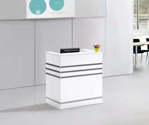 Compact Modern Small Lobby Reception Desk with Transaction Counter
