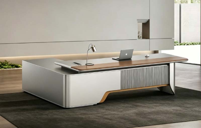 L-Shaped Modern Executive Office Desk