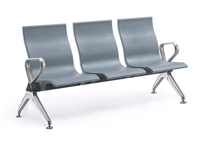 3-Seat Molded PU Public Beam Waiting Chair