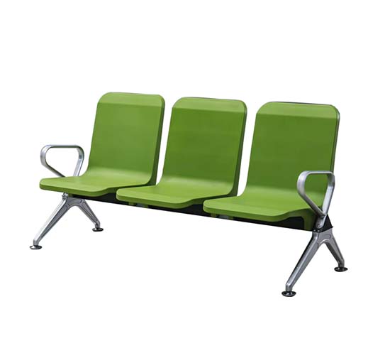 3-Seat Molded PU Public Waiting Beam Bench