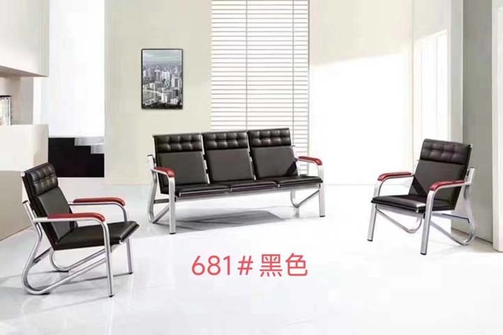 Commercial Office Waiting Area Seating Set 1+1+3 Configuration