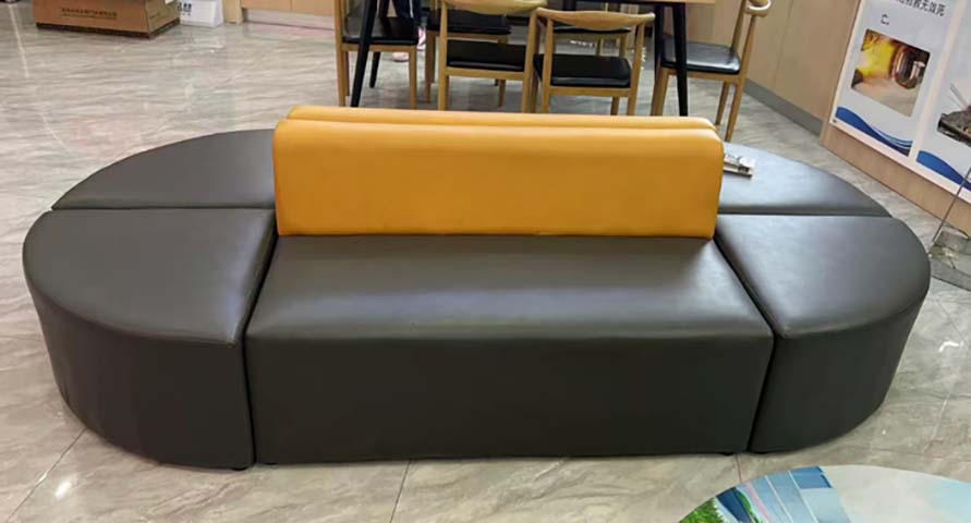 Modular 5-Piece Oval Double-Sided Lounge Sofa