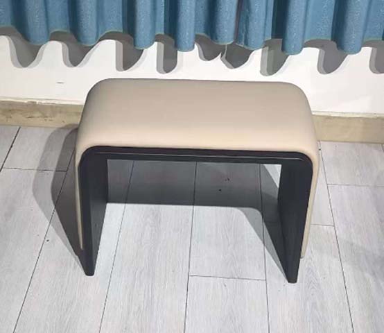 Upholstered Waterfall Ottoman Stool