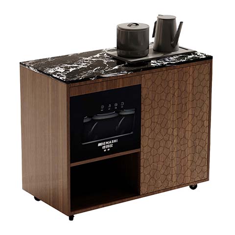 Mobile Tea Service Side Cabinet with Built-in Disinfection Cabinet