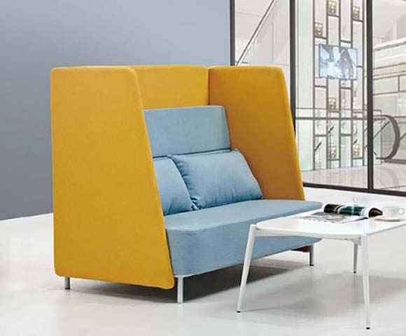 Two-Seater Semi-Enclosed Acoustic Privacy Booth Sofa