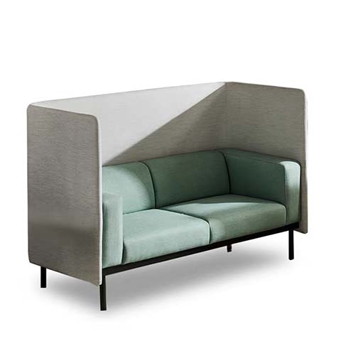 2-Seater Hooded Acoustic Privacy Booth Sofa