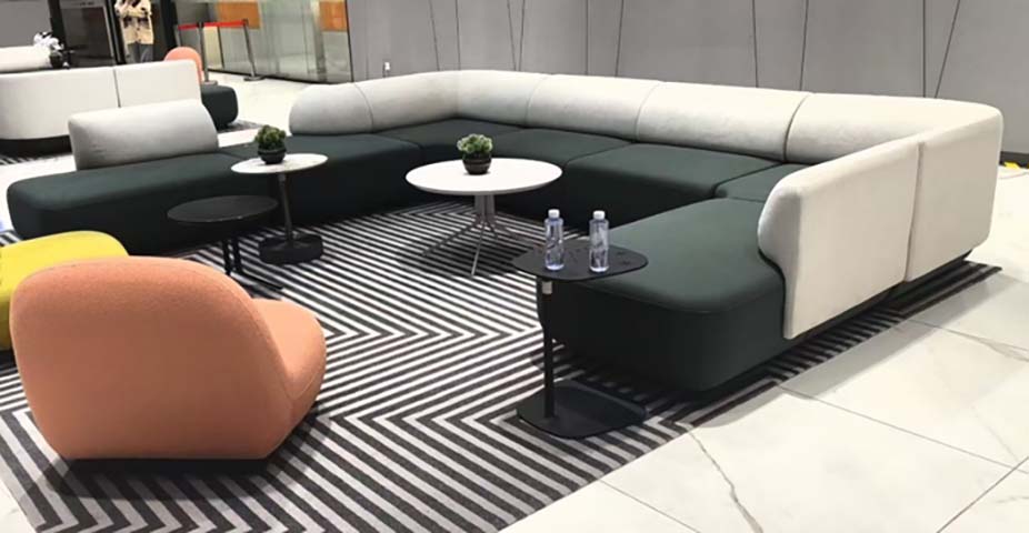 L-Shaped Modular Office Lounge Sofa