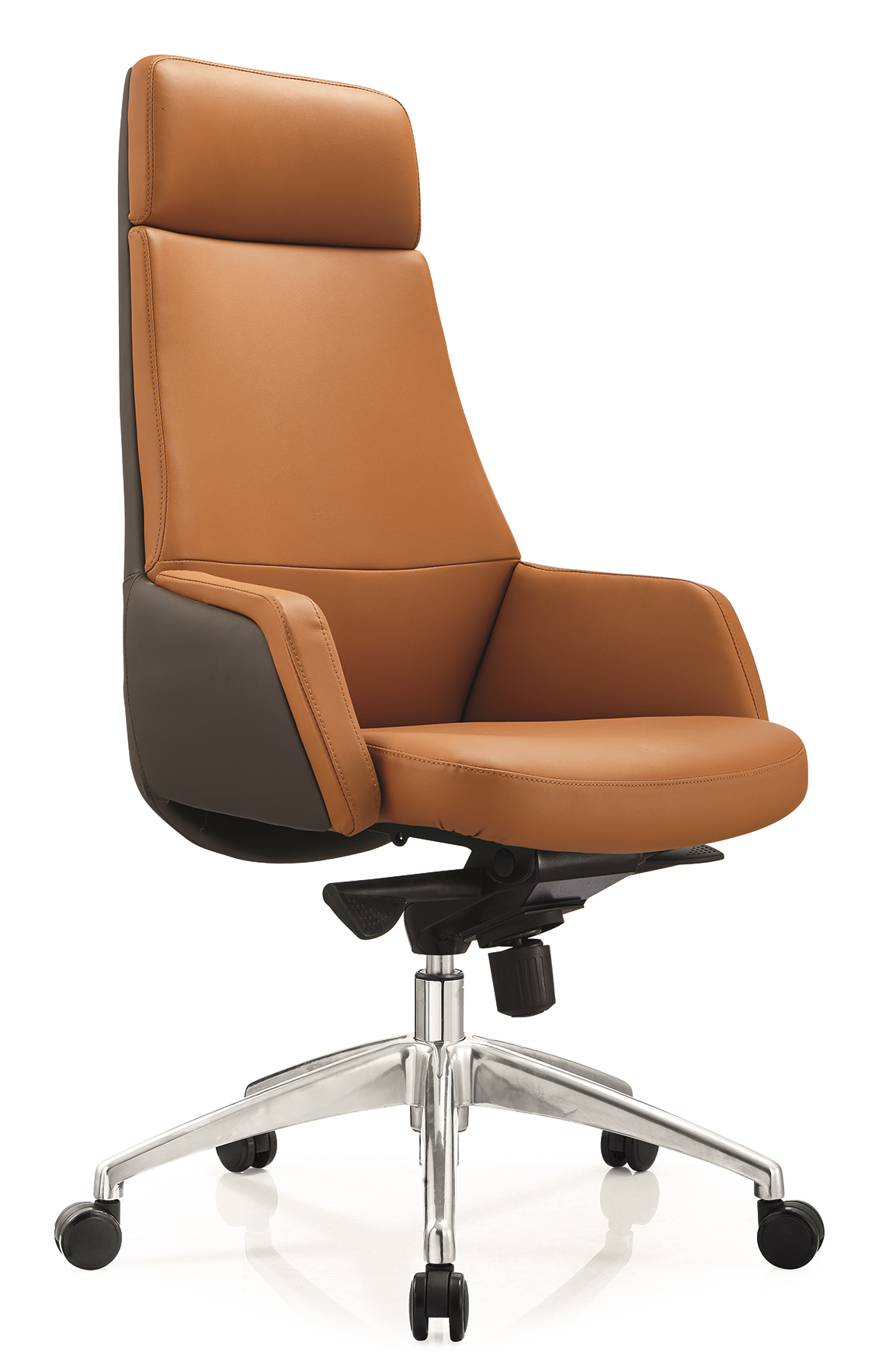 Unbranded Tan High-Back Swivel Office Chair