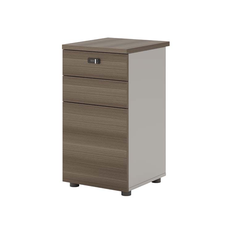 Lockable Three-Drawer Fixed-Leg Office Pedestal