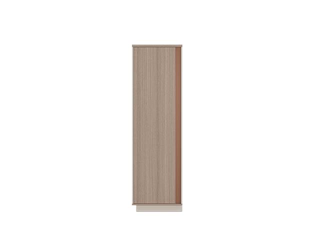 Modern Light Wood Tall Narrow Single-Door Storage Cabinet