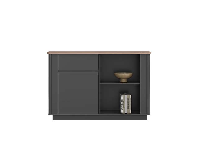 Two-Tone Modern Low Sideboard Storage Cabinet