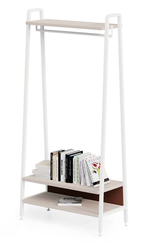 3-Tier Freestanding Open Storage Shelving Rack with Metal Frame