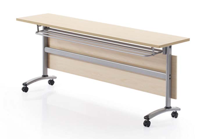 Mobile Flip-Top Nesting Training Table with Casters