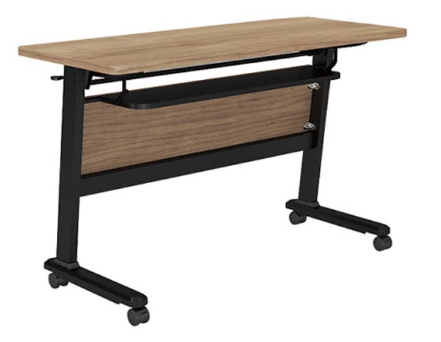 Mobile Flip-Top Training Table with Casters