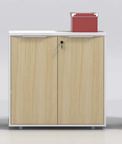 Lockable Double-Door Low Office Storage Credenza