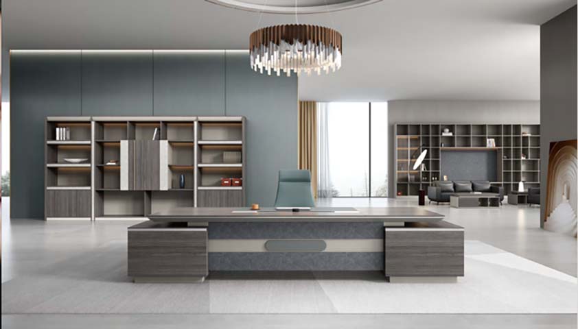 Dual Pedestal Multi-Finish Executive Office Desk