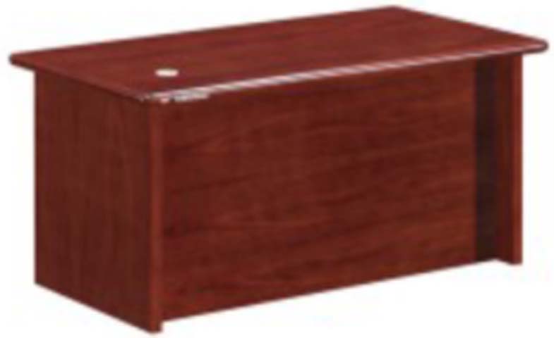 Reddish Mahogany Panel End Executive Office Desk