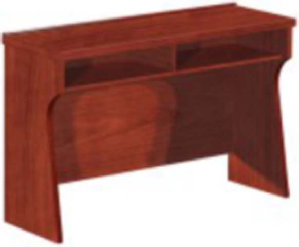 Traditional Reddish Brown Straight Office Reception Desk