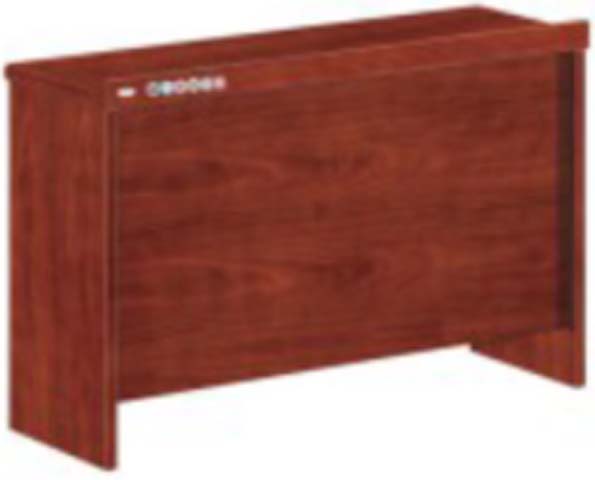 Red Wood Veneer Rectangular Executive Office Desk