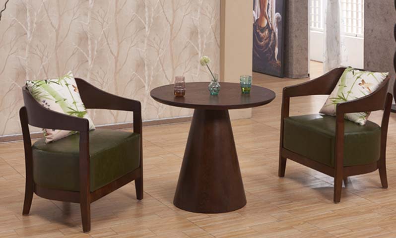 2-Seater Lounge Chair and Round Side Table Conversation Set